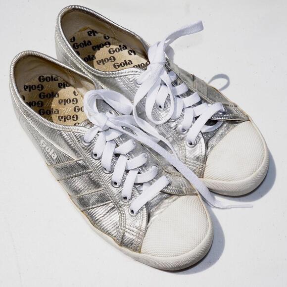 Gola silver metallic sneakers size 6 - Picture 1 of 8